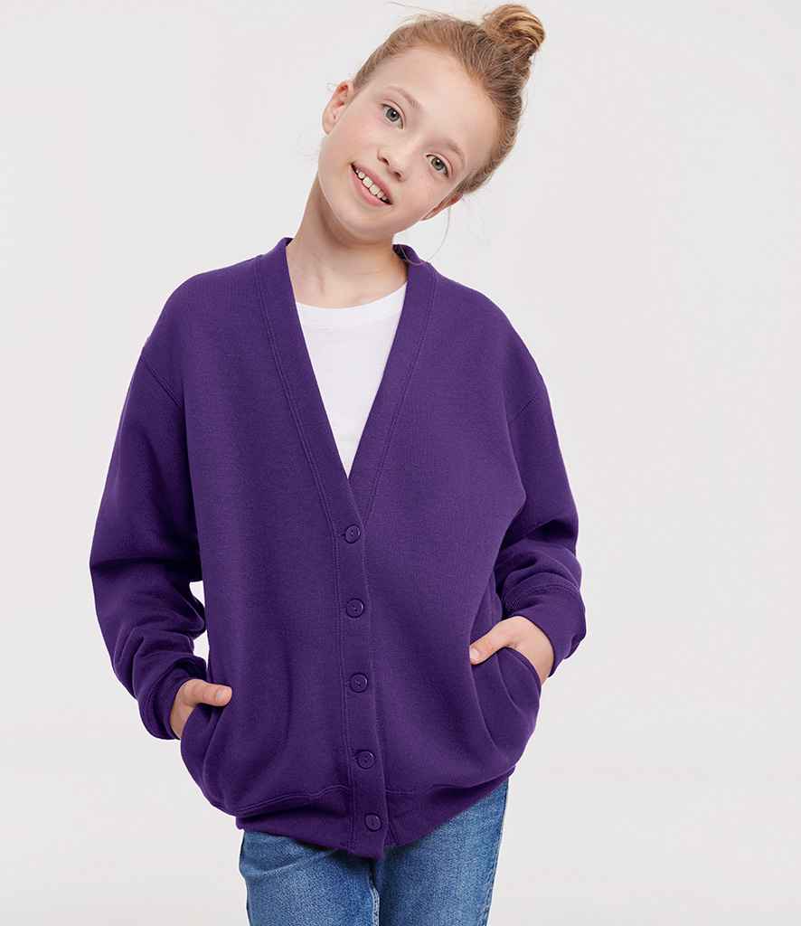 Kids purple cardigan sales